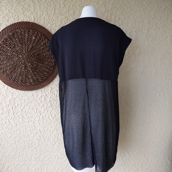 Zara‎ Black Sheer Mesh Mini Casual Dress - Picture 6 of 6